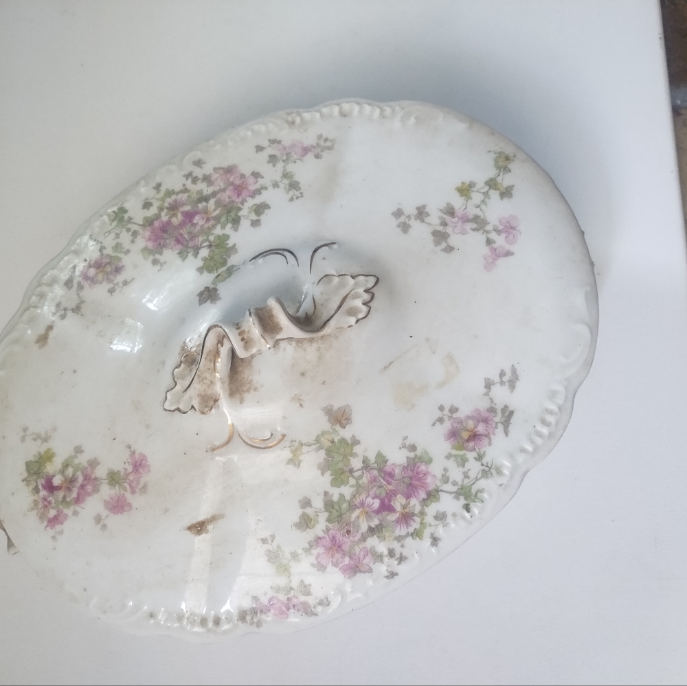 Vintage Floral Serving Dish